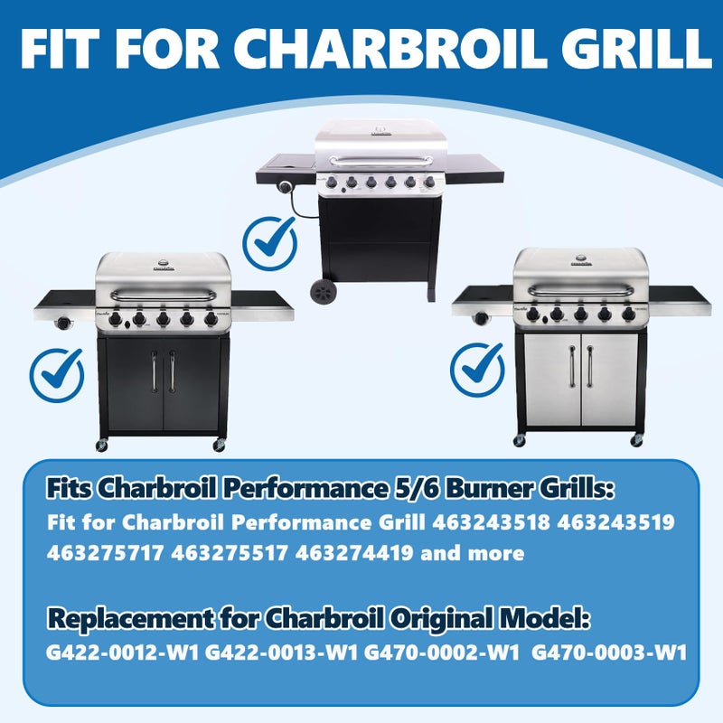 SafBbcue 18 Inch Grill Grates for Charbroil Performance 2 Burner 463625217, 463673519, 463625219, 463673017, G470-0003-W1, G470-0002-W1 G321-0005-W1 Grill Parts, Performance 300 2-Burner Gas Grill - Image 5
